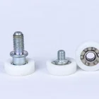 nylon roller bearings drawer roller wheels plastic sliding door roller