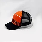 Summer Custom 6 Panel Mesh Fabric Breathable Trucker Hat and Baseball Cap Flat Embroidery Sports Hat