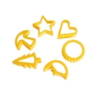 6pcs Cookie Cutters Cookie Mold Cake Mold Biscuits Mold