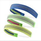 women elastic reflective sport headband