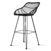 PE Rattan Bar Chair Counter Kitchen Stool Outdoor Wicker Furniture