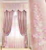 100%polyester Embroidery blackout curtain fabric curtain material