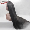 fashion cheap Silk Straight Natural Black Long Synthetic Lace Front Wig/Full Lace Wig Glueless1B Color Heat Resistant Full Head