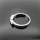 Brand Rings Brand Fashion Austrian Concise Crystal Ring 3pcs Round Silver Color Wedding Ring