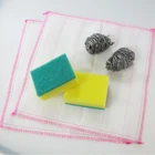 Mixed package kitchen cleaning cloth and stainless steel ball and scouring pad sponge