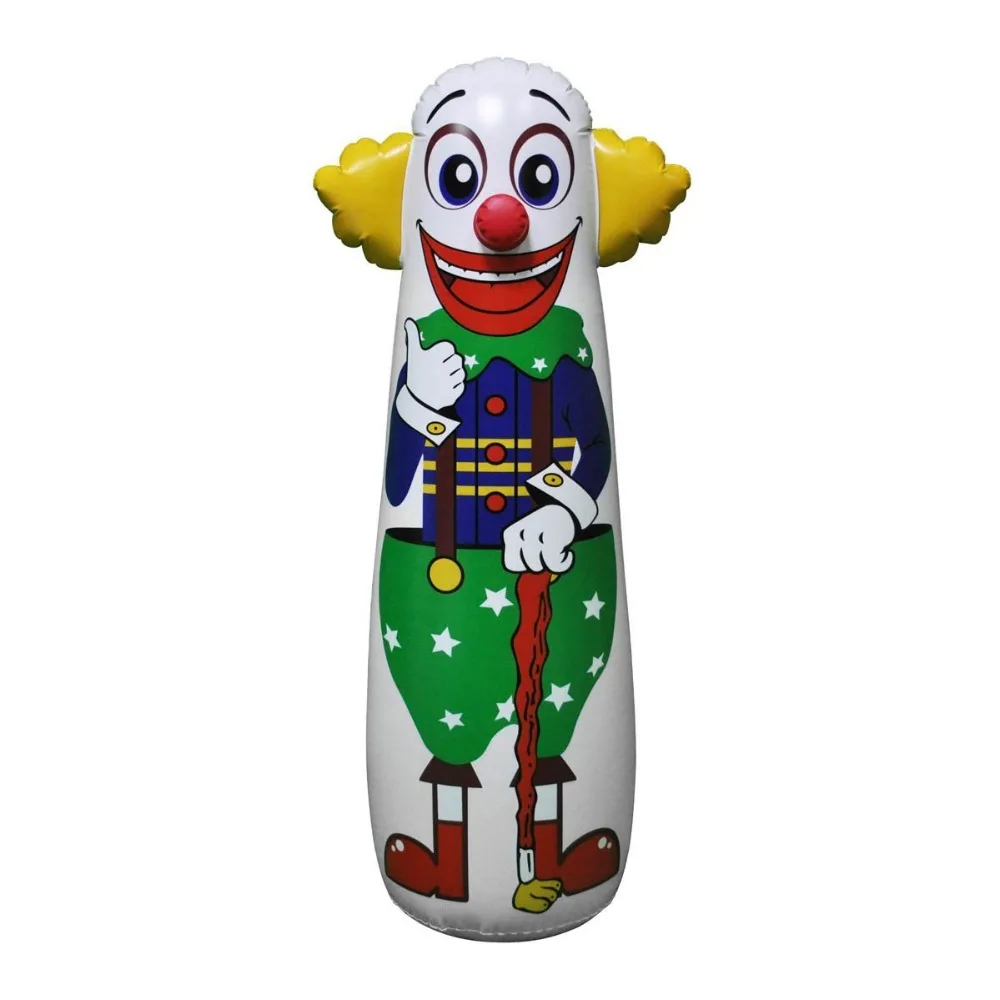 clown tumbler kids toys pvc inflatable roly-poly funny toys for