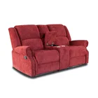 Super comfortable modern red home furniture fabric recliner sofa