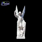 Customized Life Size White Marble Angel Statue For Sale NTMS-368Y