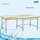 Table Wooden Wood Tables Folding Table Wooden Table Wooden Work Table/stainless Steel Chopping Table With Wood Top