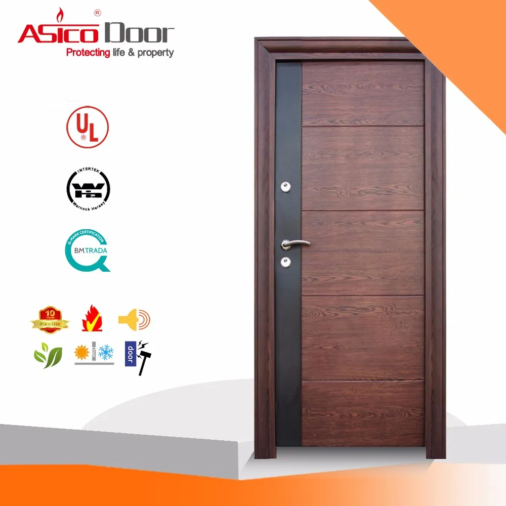 asico hot design single bedroom wooden door with bs 476