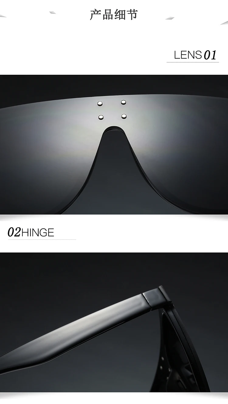 SHINELOT M502 Wholesale Trendy One Piece Lens Square Uv400 Oversized Women Sunglasses Brand Custom Logo Oculos
