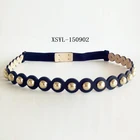 Womens Belt Ladies Womens Girls Faux Leather Skinny Thin Slim Studded Rivet Waist Belt