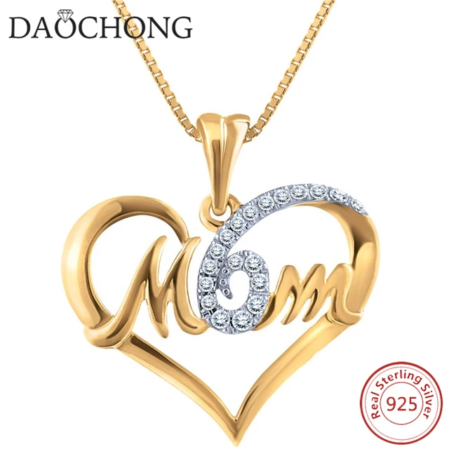 new design mothers day gift necklace mom word pendant necklace