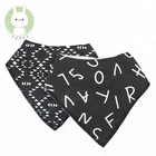baby bandana bibs pink / baby bandana drool bibs organic cotton 8pack / bib for children