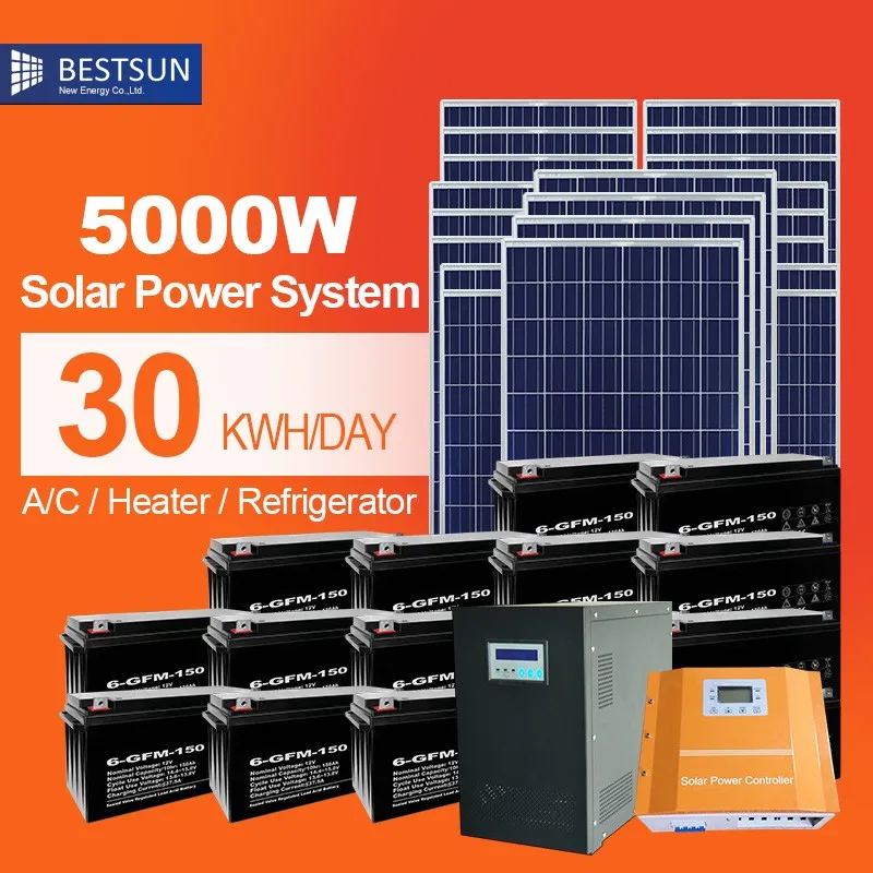 Migliore sole kit solare fotovoltaico off grid solare sistemi di storage 300 w pannello solare sistema di energia del sole 5KW 10KW 15KW 20KW