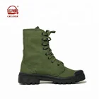 China cheap wholesale military army green canvas training boots men