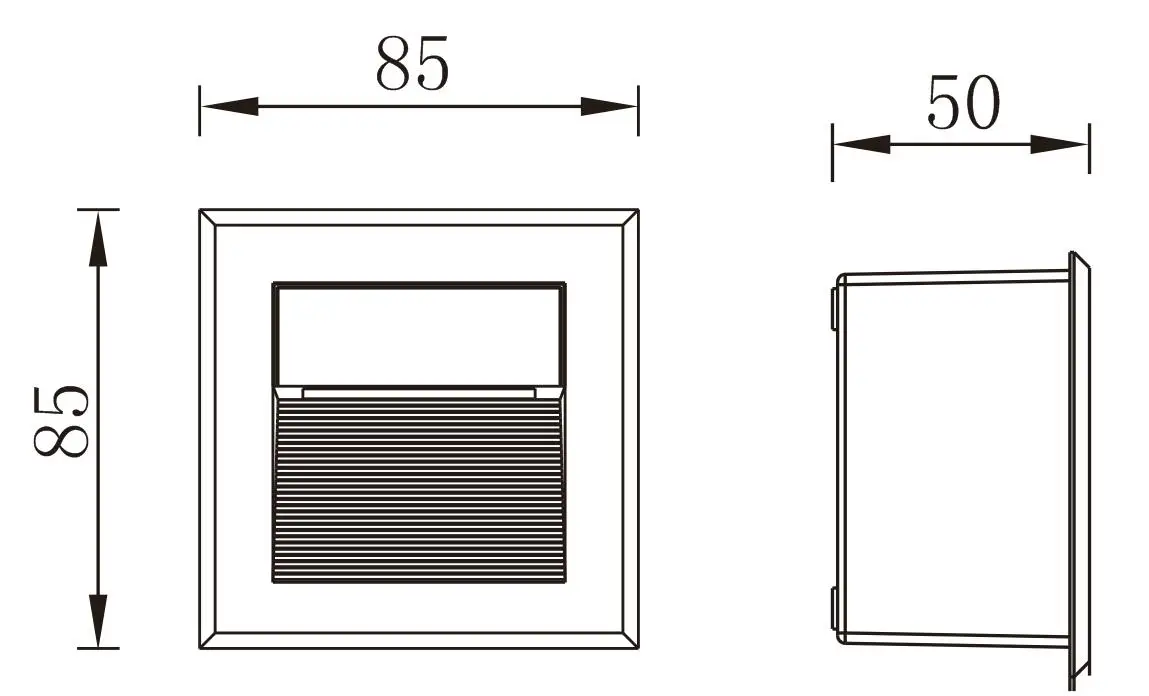 Wholesale Outdoor IP65 2W Recessed LED Wall Light Step Light corner lamp