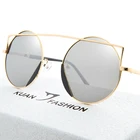 KingLand Brand Designer 2019 Free Charge Of Delivery UV Polarized Matel Sun Glasses With Logo Cat Eye Sunglasses