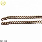 Wholesale handbag metal long chain decorative metal purse strap chain