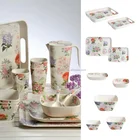new custom bamboo fibre biodegradable kitchenware,plate jug,bowl dinner set