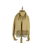 Hot sell promotional wholesale plain solid color 100% cashmere scarf
