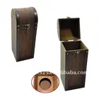 special pu leather antique wine box