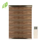 High quality vertical day and night electric window zebra blinds
