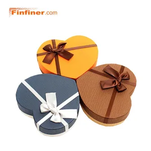 high quality paper heart shaped gift packaging chocolate box