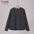 Dotes jacquard blouse for lady long sleeves Italian quality