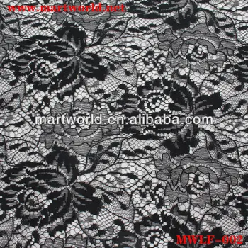 thick black lace fabric