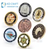 Made in china cheap custom metal zinc alloy die casting embossed 3d double sided enamel army military challenge coins