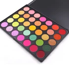 OEM Fashion Eye shadow 35 Multi Color Makeup Branded High Quality Metallic Eye shadow Makeup Palette With Mirror