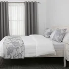 Famous brand Stripe sateen 3cm white 5 star luxury hotel bedding set 100% cotton