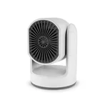 New Decorative 110V To 220V Electric Classic Cute Air Mini table Desk Quiet Fan Shaped Heater