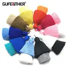 GUFEATHER L135,8cm, Fringe Trim 2 Layers Cotton Tassel For Diy Jewelry Supplies For Jewelry ,4pcs/pack