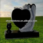 flower vases for headstones/heart shaped headstones/angel headstones