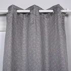 fancy kitchen triangle jacquard theatre geometric curtain fabric door curtains online