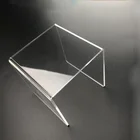5*5*5 Clear U Shaped acrylic Jewelry Holder Cosmetic Display Riser Stand
