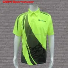 Grey dye sublimation polo uniforms sports t shirts