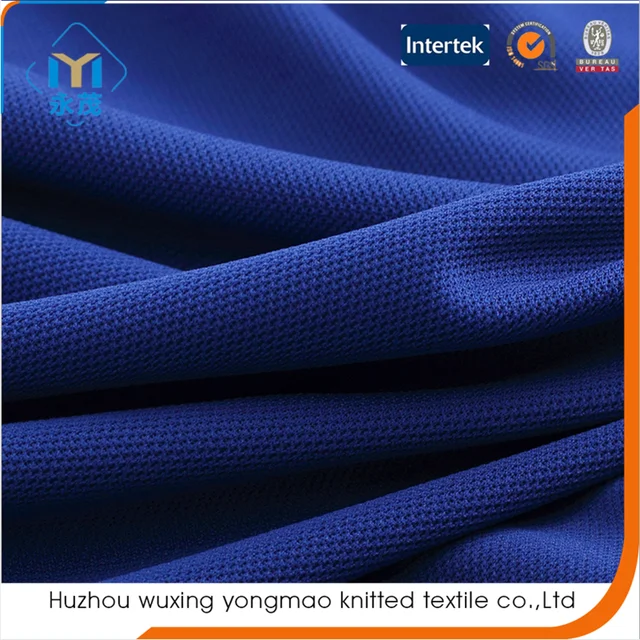 2016 man garment 100% polyester pique knit fabric