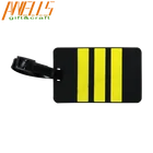 Custom 3D Logo Factory Standard Size Crew PVC Rubber Plastic Luggage Tag