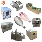 Fish skin peeler bone crusher scale salmon slicing filetting skin fish cutter machine