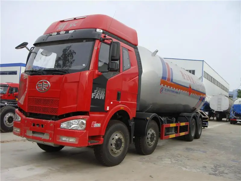 Chinese 8x4 Jiefang Bulk Lpg Cooking Gas Delivery Tanker Truck 18 Ton