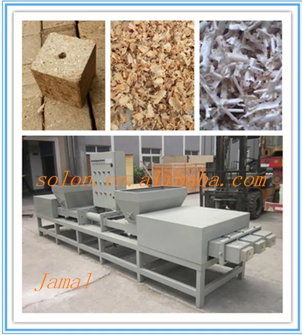 Patented Wood Working Sawdust Block Production Line /sawdust Compress