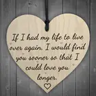 Home Decoration Unfinished Carved Wooden Heart Shaped Wood Wall Plaque