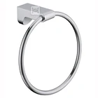2019 new round design zinc alloy bathroom accessories set towel ring