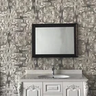hotel glass material black baroque wood carving frame mirror