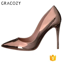 Rose Gold High Heels Women Wedding Party Bridal Lady Shoes