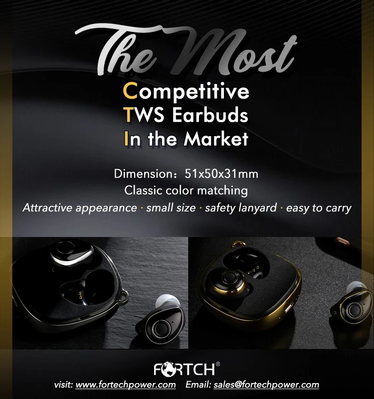 TWS Earbuds,Smallest Mini Invisible V5.0 Wireless Dual Earbuds Twins Headphone Earphone with 750mAh Charging Case - ANKUX.COM