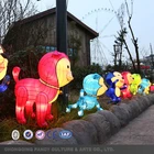 Animal and flower shape of lantern for theme park decoration